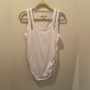 Michael Kors White Sleeveless Top